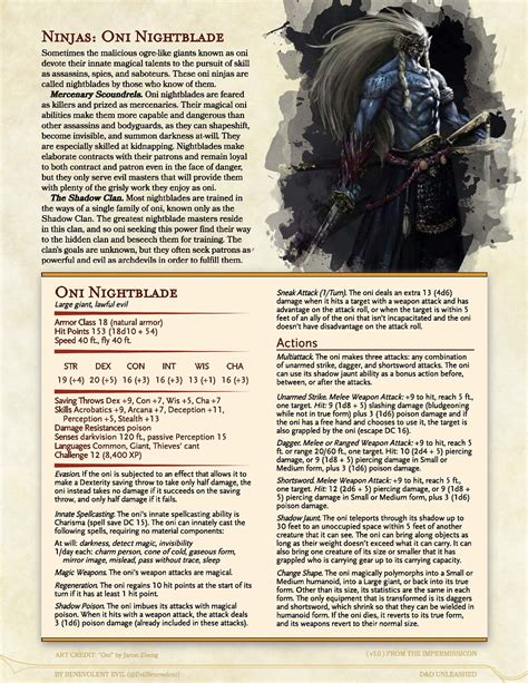 dnd  homebrew monsters limfamaven
