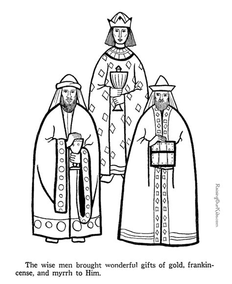 wise men coloring pages  print
