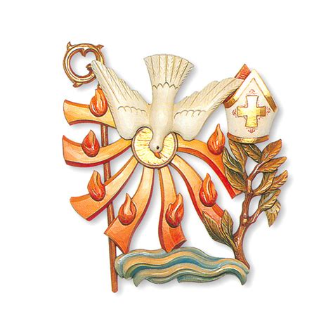 Confirmation Seven Sacraments Symbol 3 4 Relief In Linden