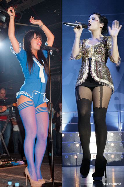 lily allen hits the stage in her underwear again