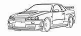 R34 Skyline Nissan Nismo Tune Gt Gtr Car Drawings Outline Deviantart Crop Add Favourites 2005 Belle sketch template