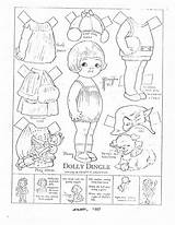 Dolly Dingle Dolls Joan Pages Identification sketch template
