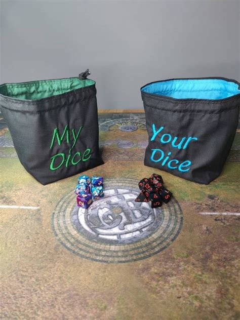 custom set  dice bags set   bag  holding set matching dice bag
