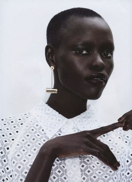 south sudanese model grace bol poses  sleek magazines springsummer  issue bellanaija