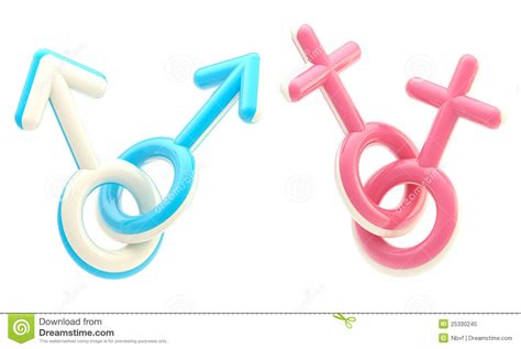 Gay And Lesbian Symbol Emblems Stock Illustration