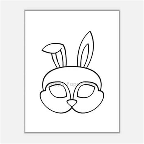 rabbit mask coloring pages thhe love