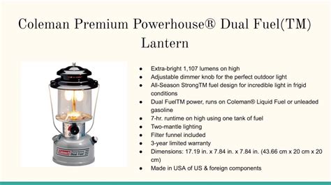 coleman dual fuel lantern parts youtube