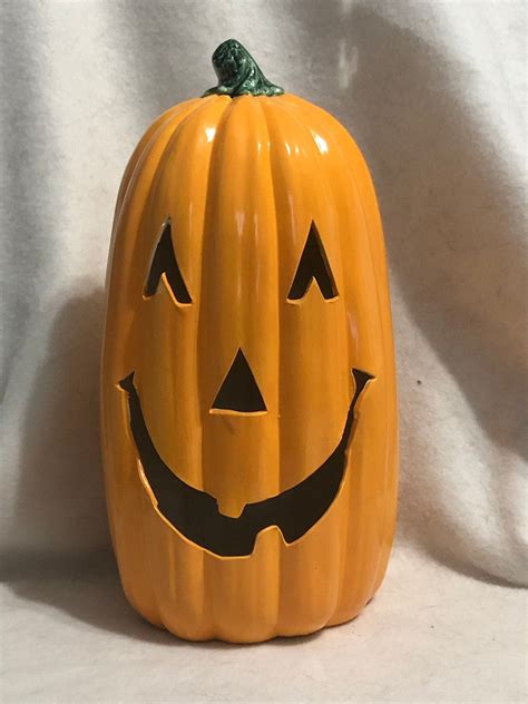 halloween glazed ceramic pumpkin  jmdceramicsart