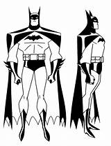 Batman Bruce Timm Coloring Drawings Template Pages Character Characters Poses อก เล บ อร sketch template