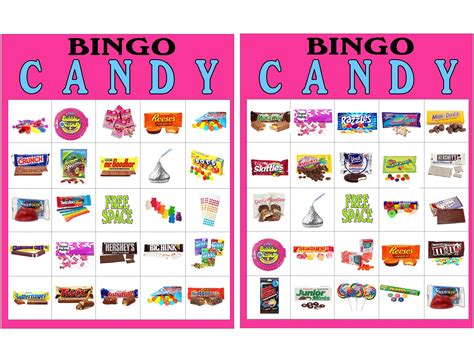 candy bingo game printable candyland birthday bingo printable cards