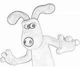 Sheep Gromit Shaun sketch template