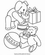 Toys Coloring Toy Pages Animal Stuffed Christmas Bear Kids Elephant Clipart Colouring Favorite Print Holiday Play Fun Printable Popular Clip sketch template