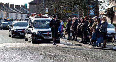 people pay their respects at luke jobson s funeral teesside live