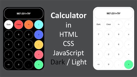 calculator  javascript build  simple calculator  html css  javascript youtube