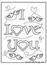 Iheartcraftythings Lovebirds Colouring sketch template