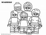 Incredibles Lego sketch template