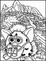 Furbys Fantastici Furby Websincloud Tegninger Barn Fargelegging Dibujar Colorir Reserved L0 Skrive Ut sketch template