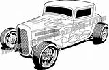 Rod Hot 1932 Clipart Car Vector Ford Drawing Street Line Drawings Coupe Coloring Clip Cartoon Deuce Cars Clipground Clipartmag Blackline sketch template