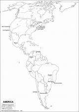 Politico América Mapas Político Paises Países Imagenesnoticias Rellenar Oceania Norte Capitales Ciudades sketch template