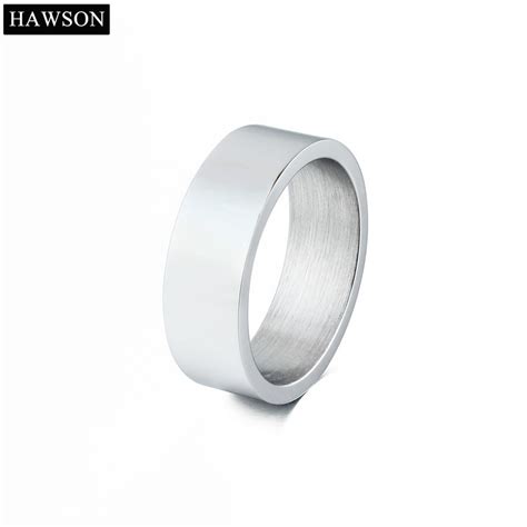 hawson simple silver color mens neck tie ring  mm formal tie ring  gift  businessmen
