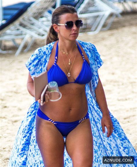 coleen rooney pictured soaking up the sun while enjoying