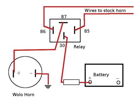 pin horn relay wiring diagram perevod mark wiring