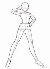 Boceto Femenino Bocetos Anatomia Torso Sailor sketch template