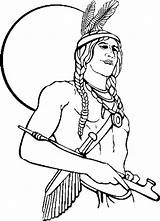 Coloring Native Pages American Indian Boy Chief Girl Printable First Kids Nations Print Printables Color Holding Calumet Warrior Getcolorings Kidsplaycolor sketch template