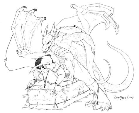 Rule 34 Dragon Dragoness Female From Behind Grope Male Necrodrone On