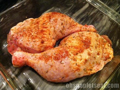 easy spice roasted chicken leg quarters oh snap let s eat