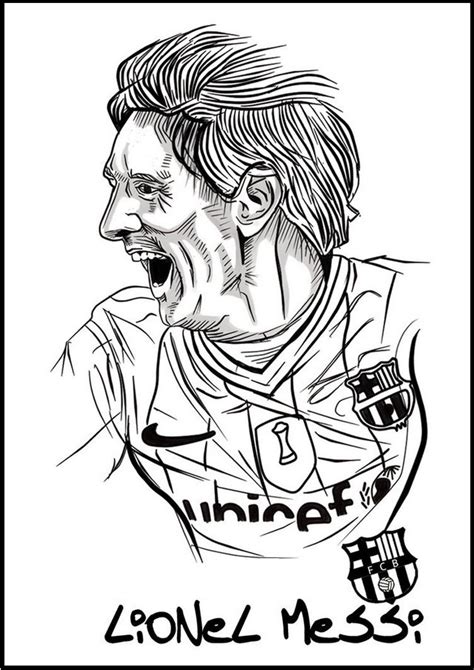 top  lionel messi coloring sheets  soccer fans coloring pages