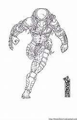 Predator Coloring Pages Color Print Kids sketch template