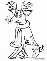 Reindeer Coloring Pages Cute Christmas Color Dasher Deer Happy Funny Getcolorings Xmas Rudolph Emerging sketch template