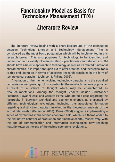 research proposal literature review sample  lit review samples issuu