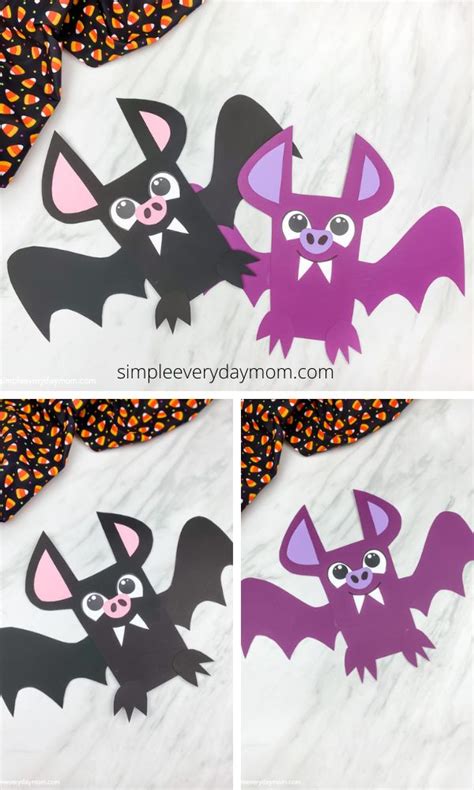preschool bat craft  template storytime crafts halloween diy paper halloween paper crafts