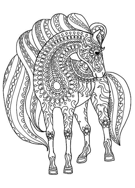realistic hard horse coloring pages hard coloring pages  realistic