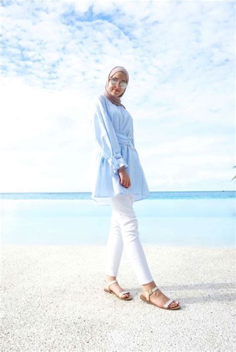 hijab outfits   beach  trendy girls hijabi