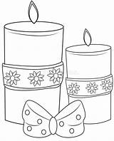 Kerzen Dekorative sketch template