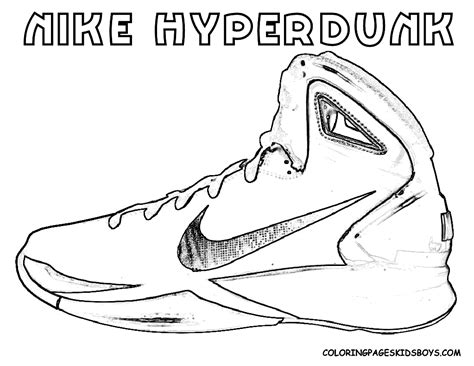 basketball shoes coloring pages getcoloringpagescom