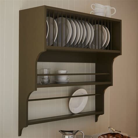 wall mounted plate rack cupboards goods   wall mount plate