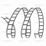 Reel Film Roll Curly Forming Letter Illustration Movie Getdrawings Drawing Vector Preview sketch template