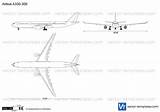 A330 Airbus 300 Template Preview Templates sketch template