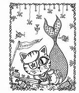 Kitties Zendoodle sketch template