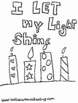 Coloring Light Shine Let Pages Template Affirmation sketch template
