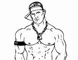 Coloring Cena John Pages Wwe Kids Wrestling Adults Popular Coloringhome Library Clipart sketch template