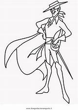 Zorro Colorare Disegni Leggenda Cartone Animato Personaggio Cartoni sketch template