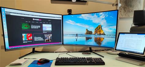 samsung   curved monitor urc dual monitor review gadgetguy