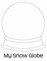 Coloring Globe Snow Pages Christmas Globes Template Color Print Kids Blank Clip Clipart Fun Brilliant Glitter Diy Most Popular Unique sketch template