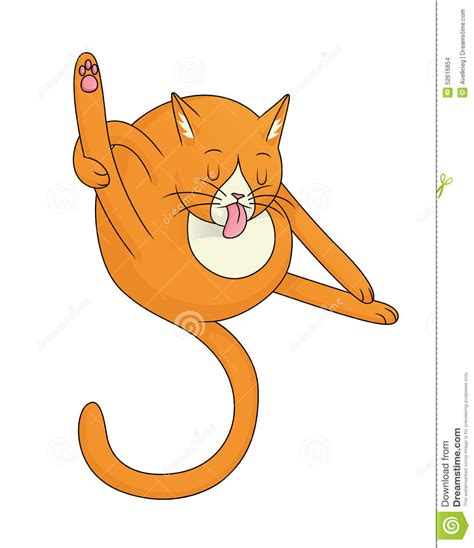 orange cat licking stock illustration illustration of image 52616854