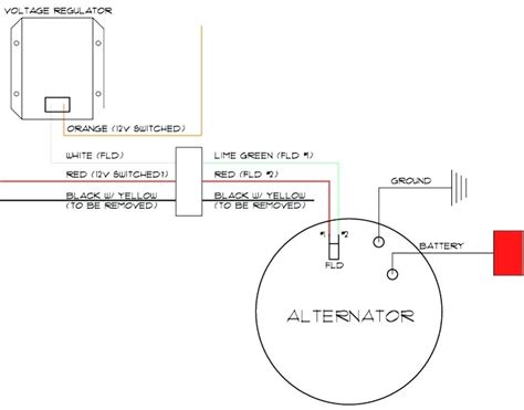 alternator wiring diagrams   men  charge  wiring